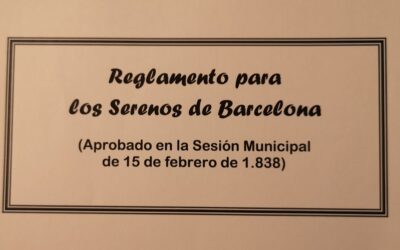 Reglamento para los Serenos de Barcelona