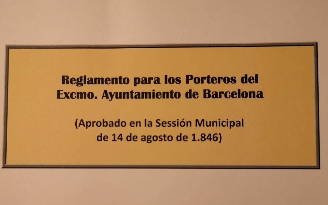 Reglamento para los Porteros del Excmo. Ayuntamiento