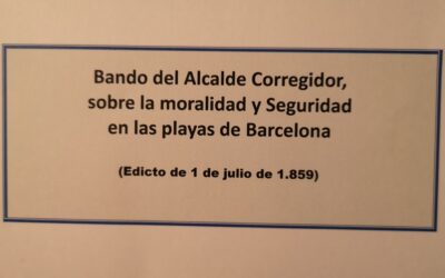 Bando del Alcalde Corregidor sobre la moralidad y seguridad en las playas