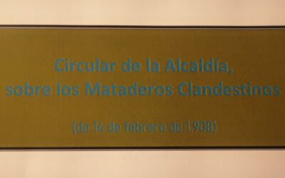 Circular de la Alcaldía, sobre los mataderos clandestinos