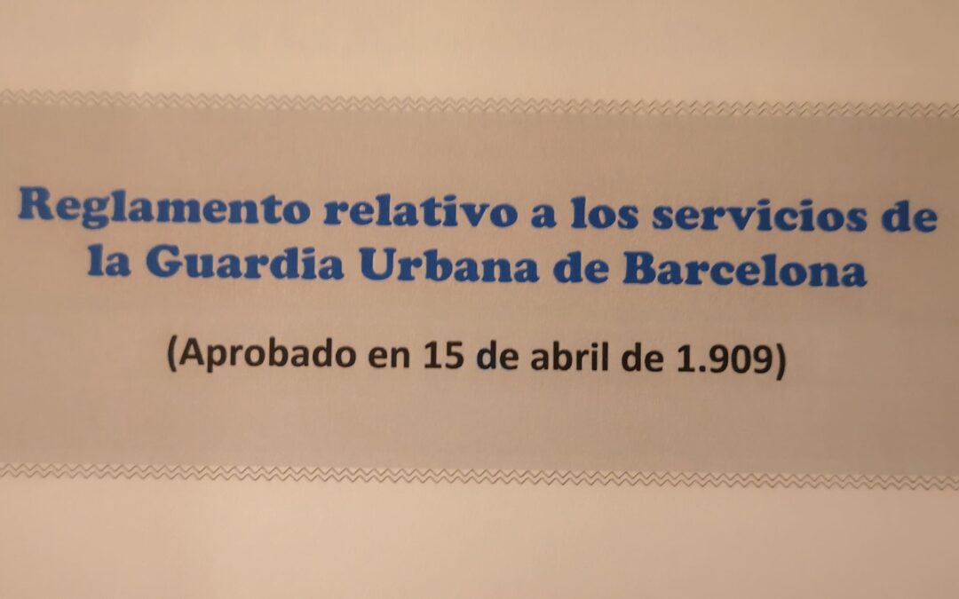 Reglamento  relativo  a  los  servicios  de  la Guardia Urbana  de  Barcelona