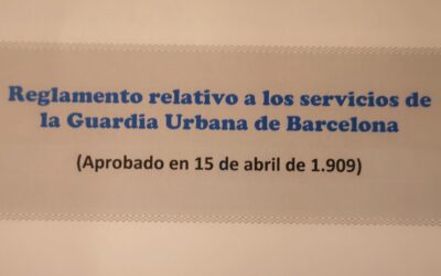 Reglamento  relativo  a  los  servicios  de  la Guardia Urbana  de  Barcelona