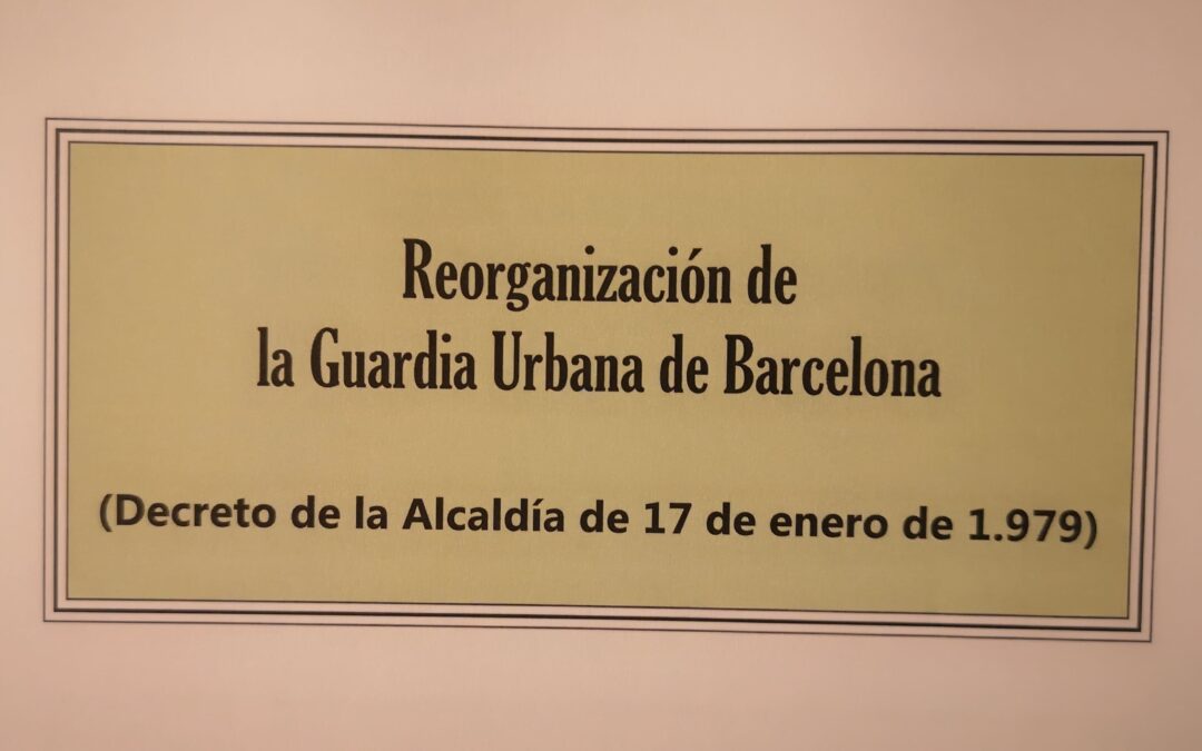 Reorganización de la Guardia Urbana de Barcelona