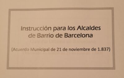 Instrucción para los Alcaldes de Barrio